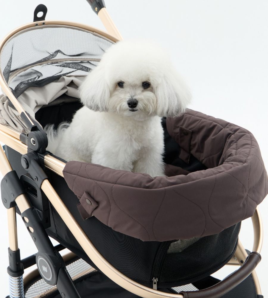 MERLIEペットカート専用リバーシブルクッション3点セット