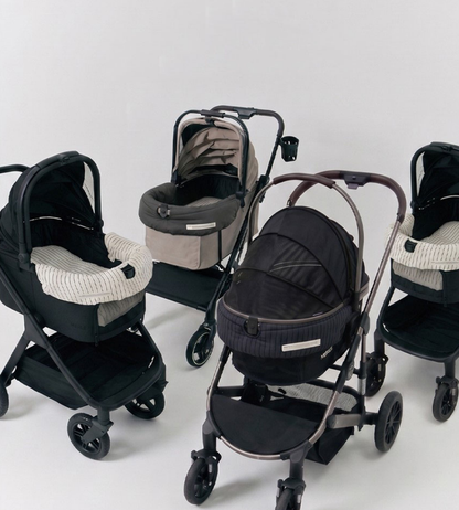 MERLIE リバーシブルクッション3点セット ストライプ